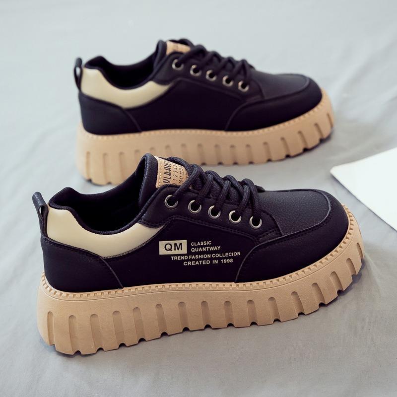 Spring little white shoes women's shoes new thick-soled heightening board shoes soft sole