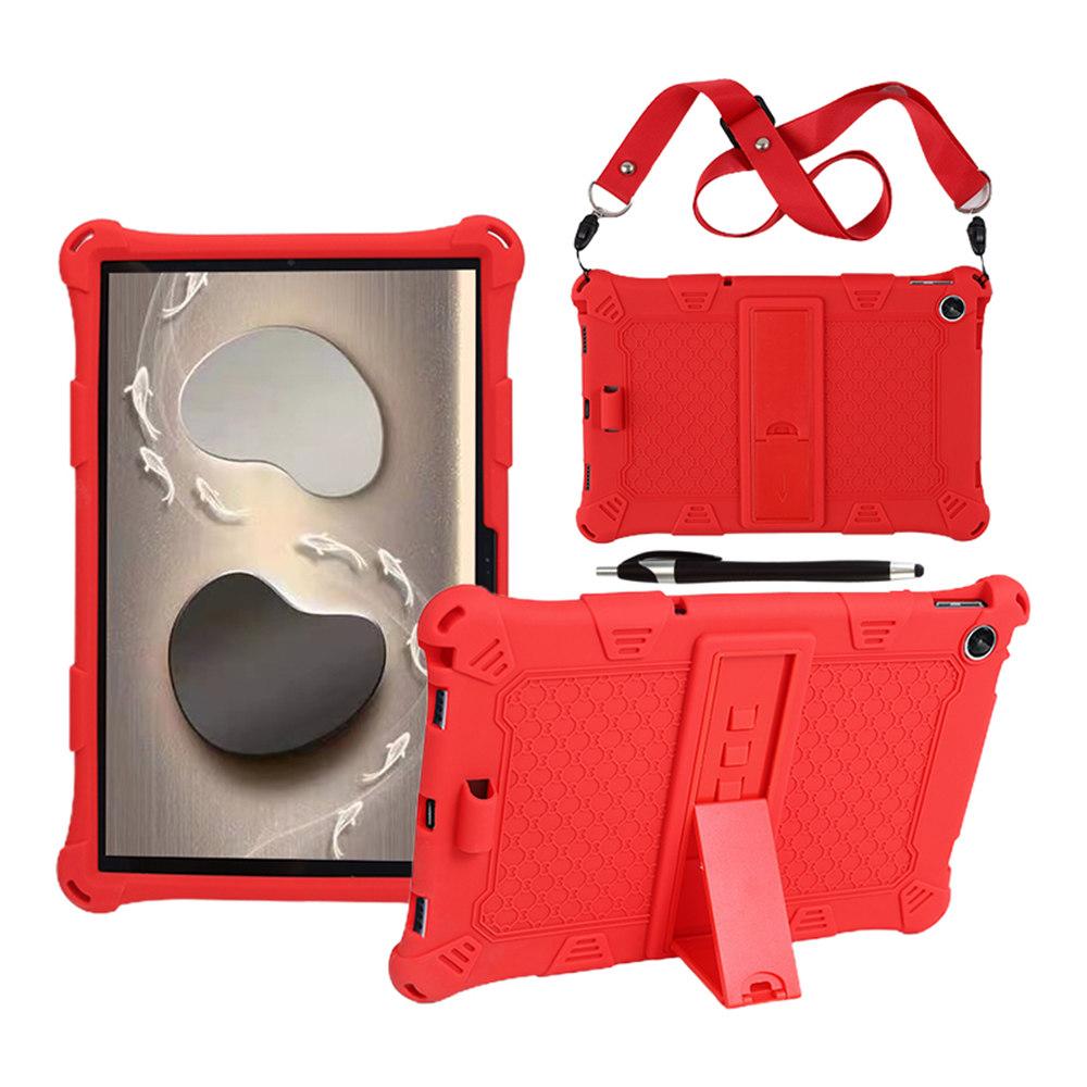 Soft Silicone Stand Case For Lenovo Tab M10 3rd Gen 10.1 inch TB-328FU 328XU Tablet Kids Cover+Strap and Pen