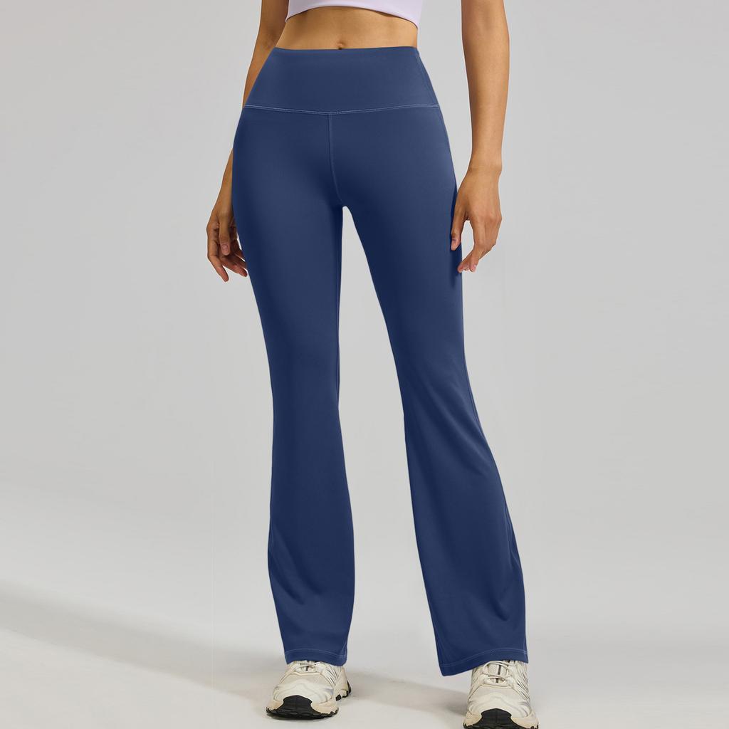 Womens Pants Casual Pants With Pockets Pull Flare Slacks High Waist Stretchy Trousers