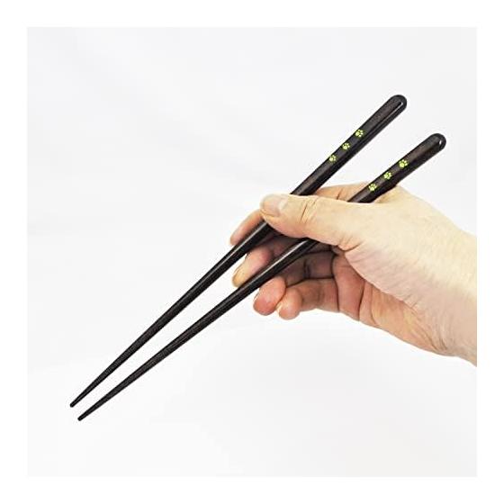Ishida Dishwasher Safe Chopsticks Set with Silicone Chopstick Rest, Hugging Cat, 23cm, Siamese Cat