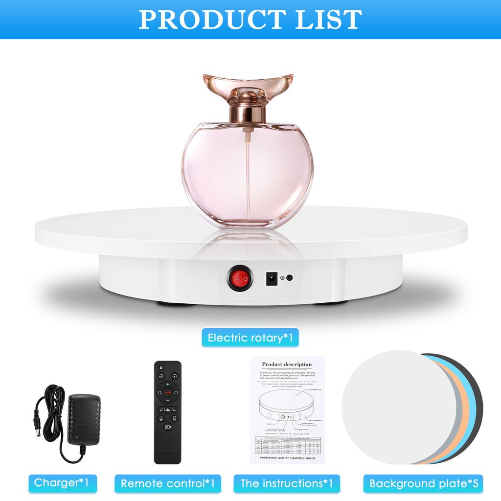 30/42/52CM 100KG 360° Panoramic Backdrop Shooting Booth Automatic Display Table Photography Turntable Rotating Display Stand