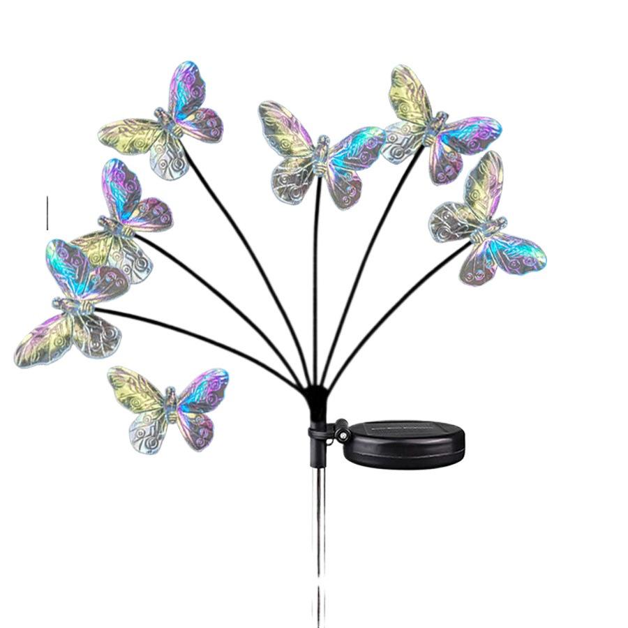 Solar Butterfly Outdoor Garden Lights - Colorful Decorative Landscape Lighting for Villa, Courtyard, and Homestay Festivals