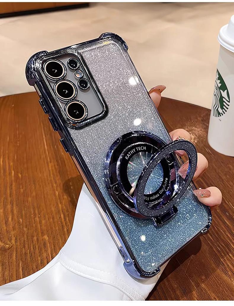 

Чехол для Samsung S24Ultra и Note20 с гальваническим покрытием, устойчивый к падениям, с защитой четырех углов Samsung S25 Ultra