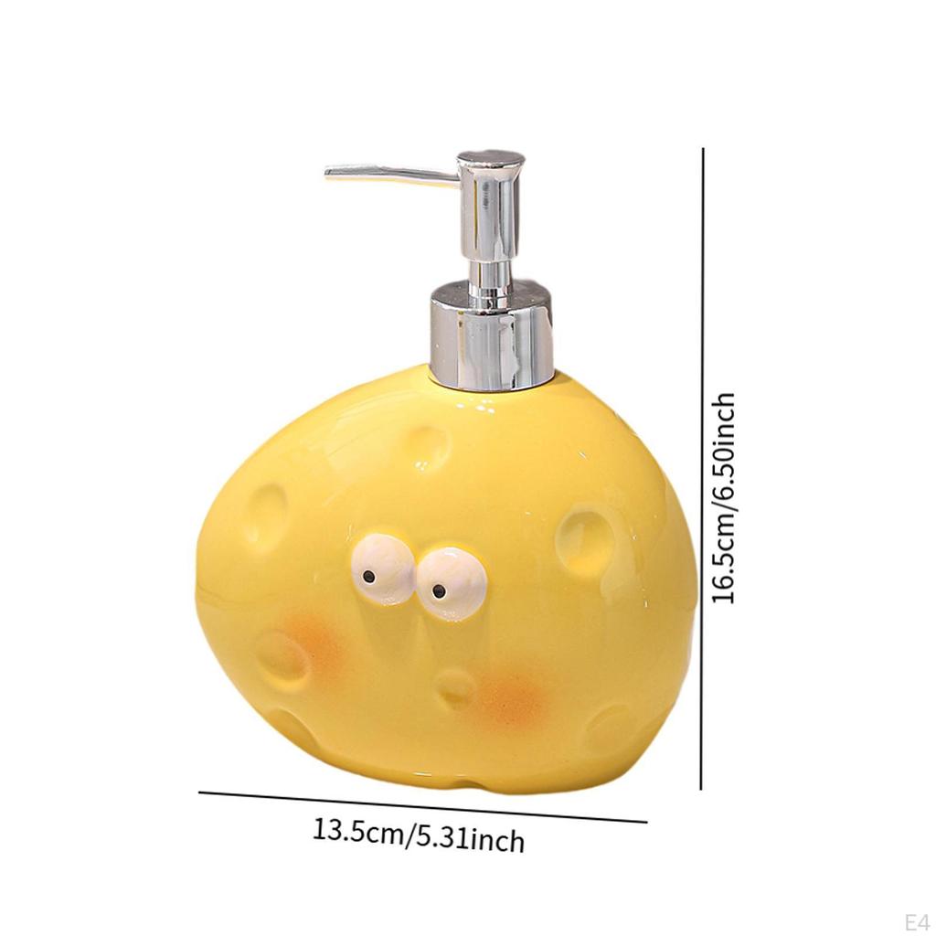 Ceramic Lotion Dispenser with Pump for Liquid Refill Container In Restaurant