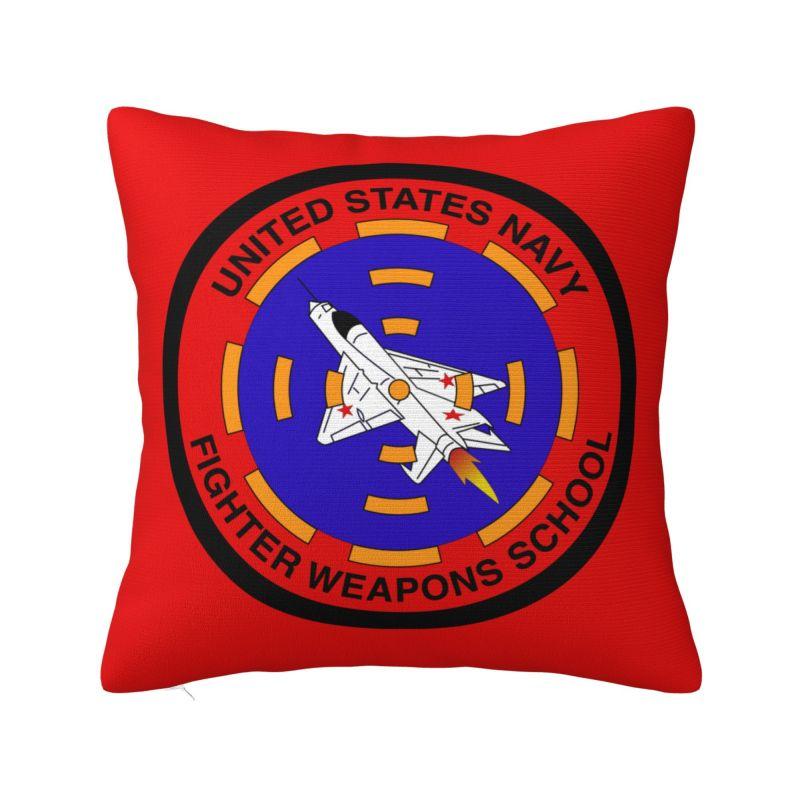Air Force Fighter Jets Top Gun Cushion Cover xcm Maverick Film Velvet Modern Pillow Case for Sofa 30x30cm 12x12in