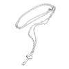 Bracelet jonc Cœur Argenté Délicat pour Pendentif Clé Ensemble Bijoux pour Amoureux pour Jour d'Anniversaire de Couples
