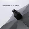 Windproof Waterproof Golf Umbrella for Three - Unisex Black Semi-Automatic with UV Protection