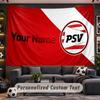 Wall Hanging Tapestry Custom NamePSV Eindhoven FC Pattern Personalized Printed Fabric Wall Decor