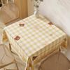 Square Table Tablecloth Waterproof, Oil-Proof And Anti-Scalding Square Household Small Fresh Dining Table And Chairs Modern And Simple