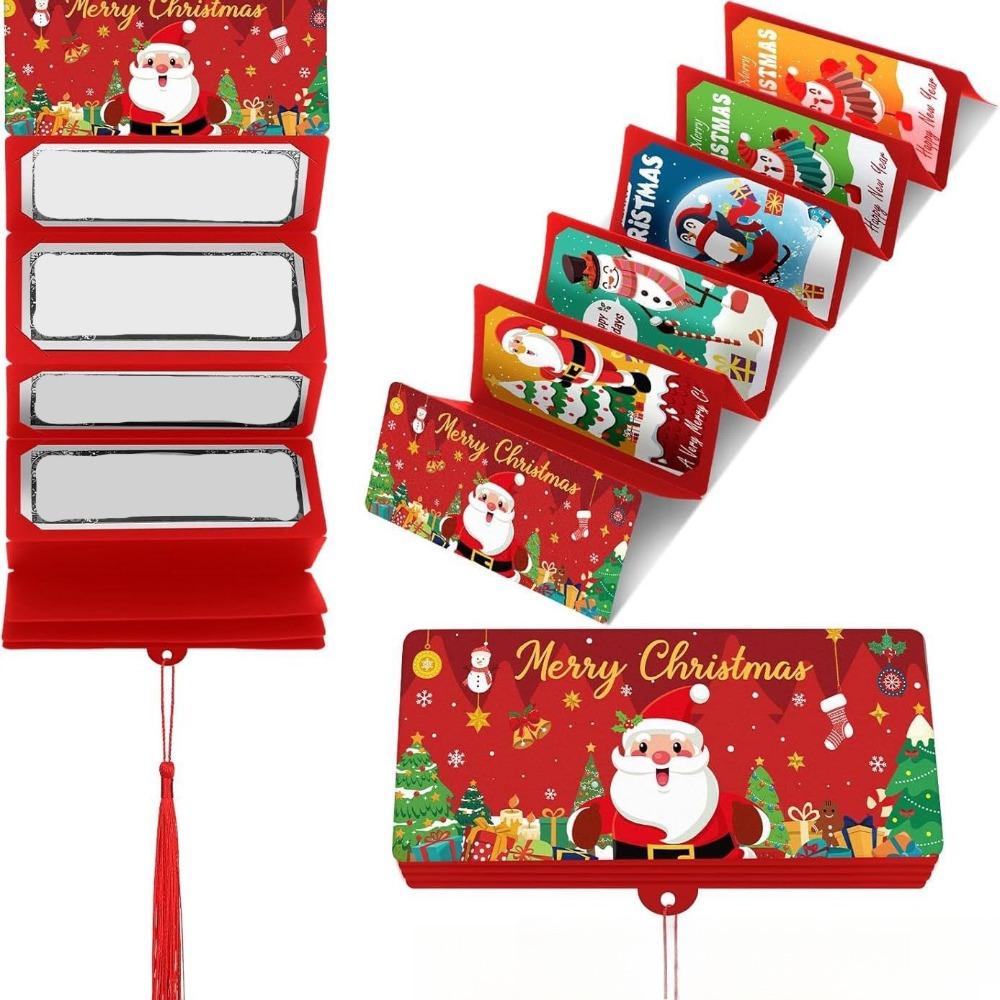 Santa Claus Folding Card Envelope 10Card Positions Christmas Decorations  Party Gifts