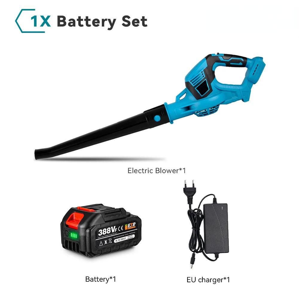 2000W High Powerful Portable Electric Air Blower Handheld Cordless Dust Blowing Blower Garden Tool for 18V Battery