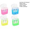 Portable Pencil Sharpener with Lid Dual Holes Pen Sharpener Plastic Manual Students Pencil Sharpener for Classroom Office Home
