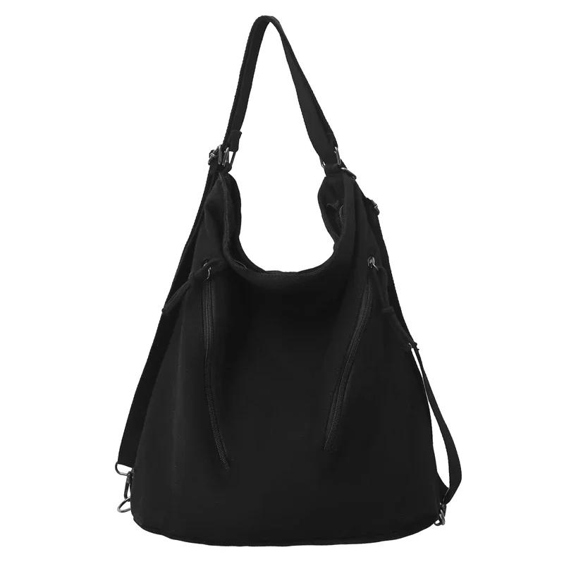 Hot Selling Casual Canvas Fashionable Women s Shoulder Bag 2026 New Versatile Large Capacity Backpack Women s Crossbody Bag