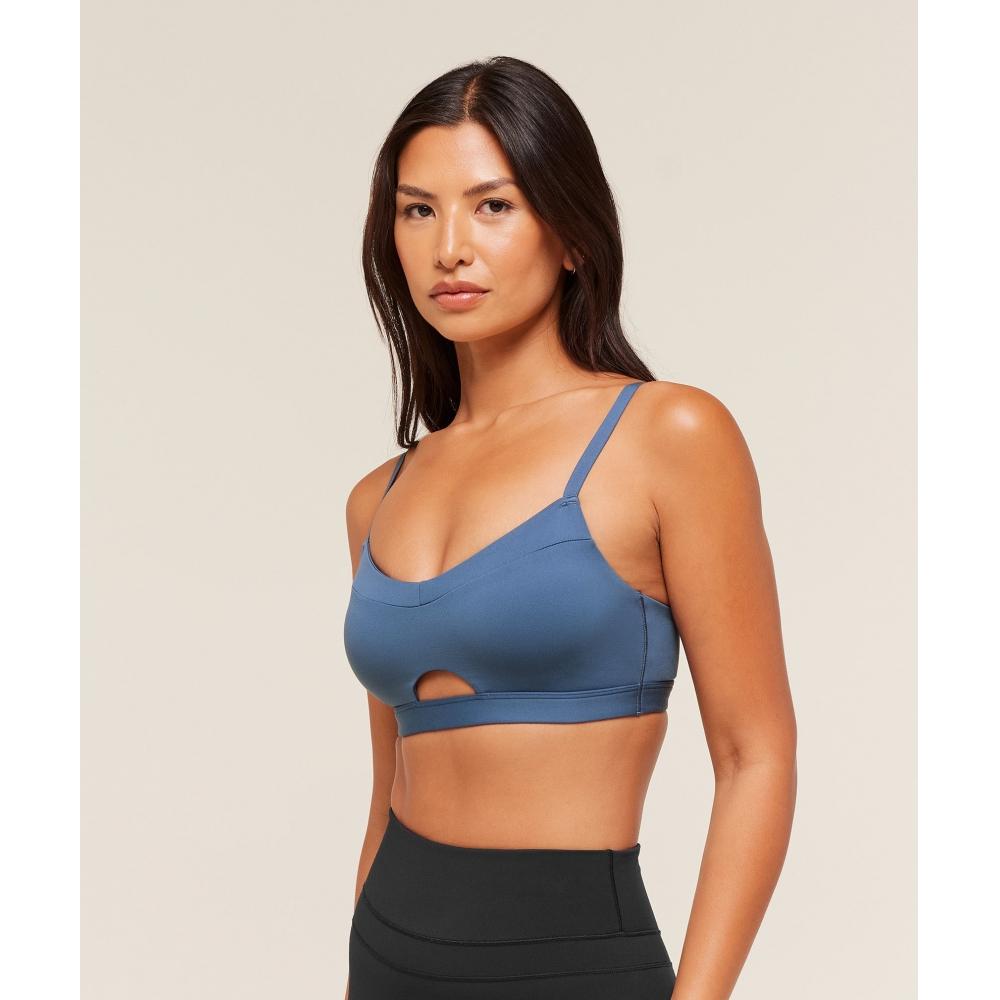 Gymshark Balcony Peekaboo Sports Bra Compound Blue B4b6j Udrk