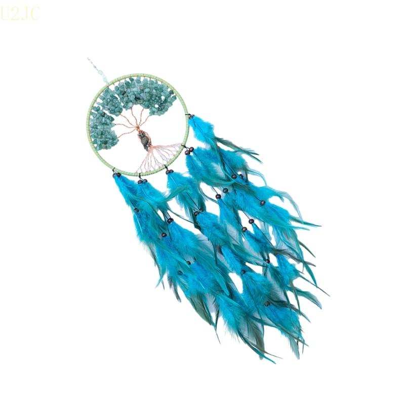 

Ловец снов Дерево Богемный Сова Перья Настенные подвески Колокольчики ветра для спальни дома