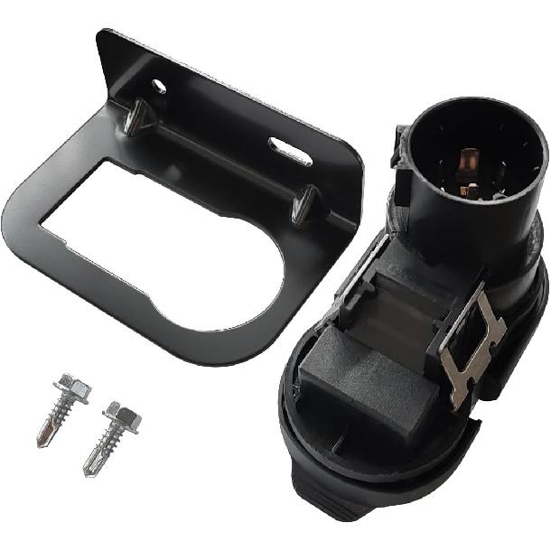 4/7-poliger Anhänger-Zugmaul-Kabelstecker Stecker Passend für Ford F-150 F-250 F-350 F-450 F-550, für Dodge Ram 1500 2500 3500 2015-2024, Ersetzen