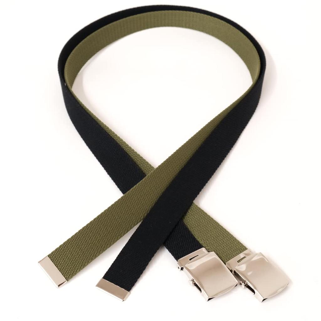 [BEEL] Work Belt, Cotton Belt, Work Belt for Men, Women, Students, Kids, GI Belt, Buckle Belt, Adjustable Size, Black