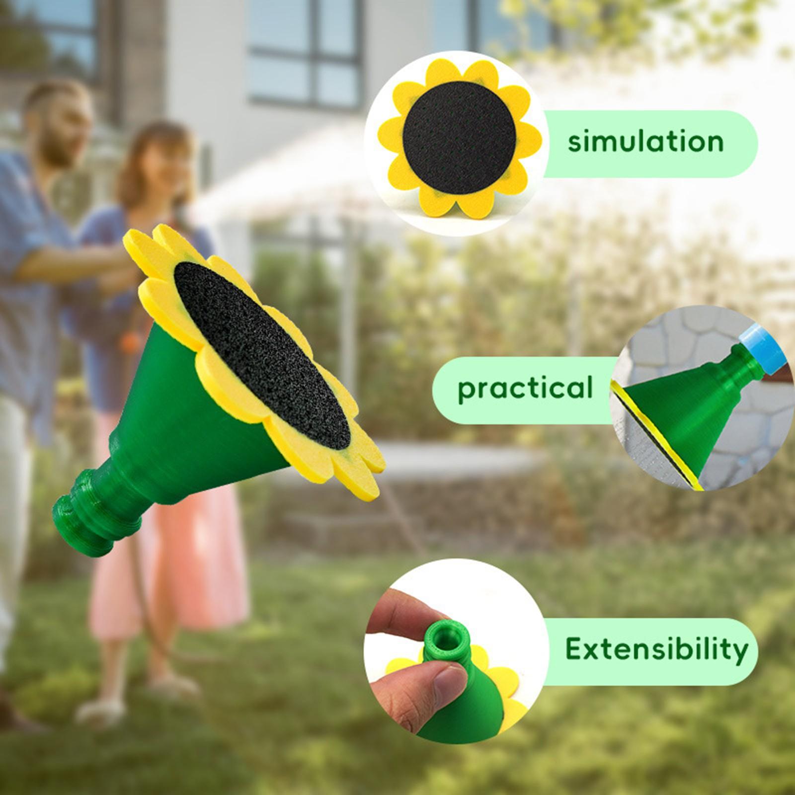 

Садовый разбрызгиватель Подсолнух Удобный поливочный разбрызгиватель Сад Огород Садовый разбрызгиватель Пластиковые аксессуары One Size белый