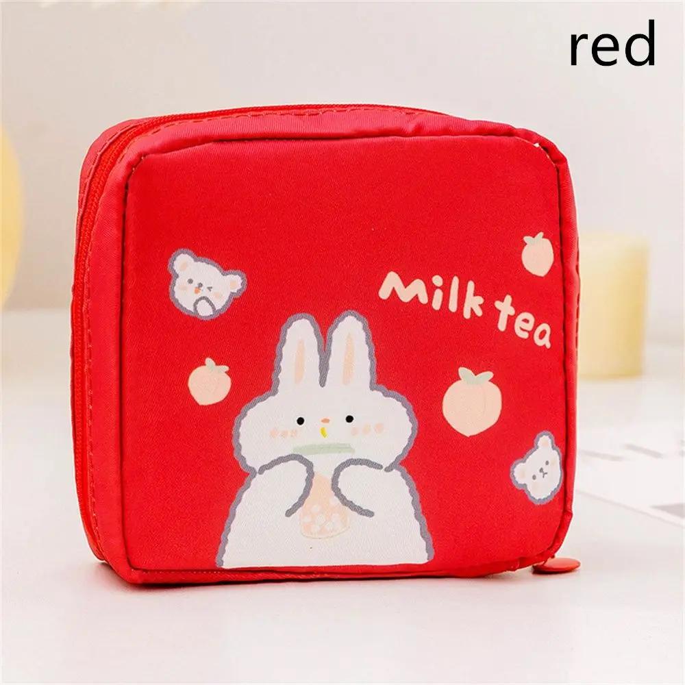 1Pcs Waterproof Sanitary Pads Pouch Tampon Napkin Storage Bag Coin Purse Bag Travel Makeup Lipstick Kawaii Data Cables Organizer