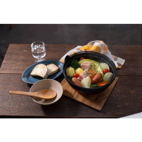 Ikenaga Iron Works Irori Pot, Nanbu Iron, Induction and Gas Compatible, 18cm, Country Pot, Kappo Style, Round Pot, Made In Japan