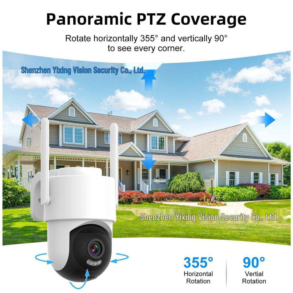 Telecamera YOOSEE da Esterno con Tracciamento del Movimento: Un Sistema di Rilevamento Umano Automatico per Esterni, senza WiFi.
