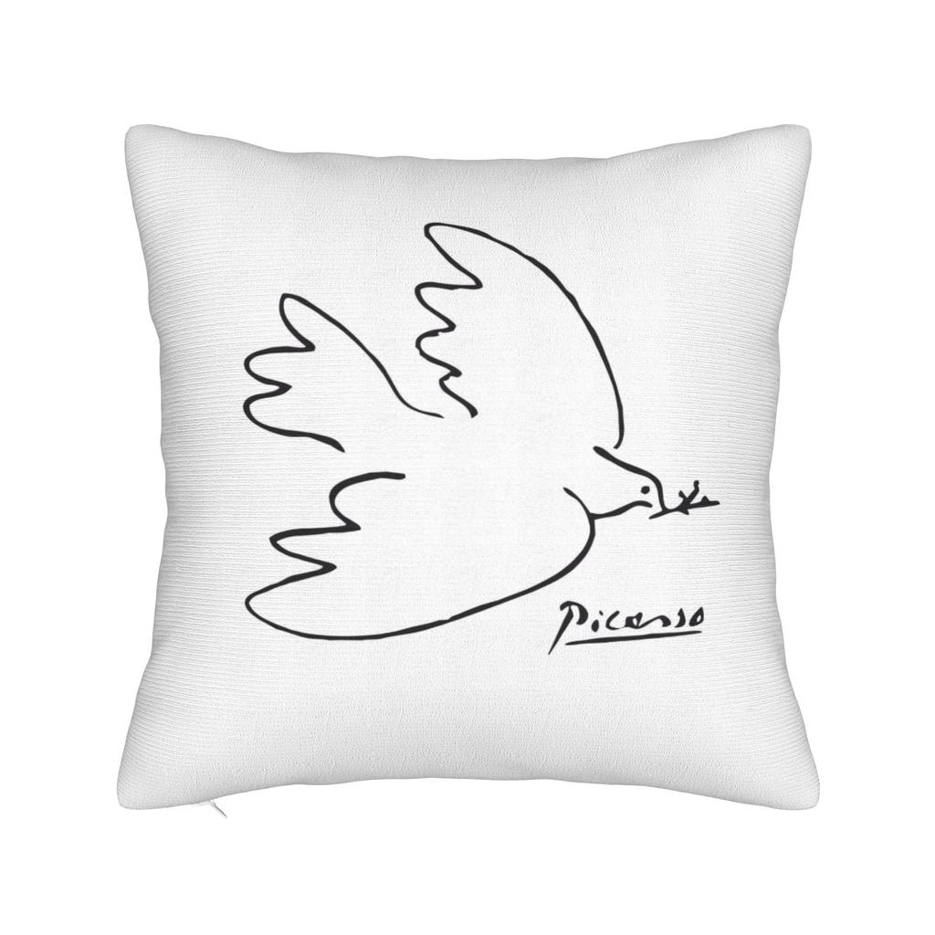 Picasso Funky Art Lady Hat Square Pillow Case Cushion Covers Custom Zippered Decorative Pillowcase For Sofa 40*40Cm