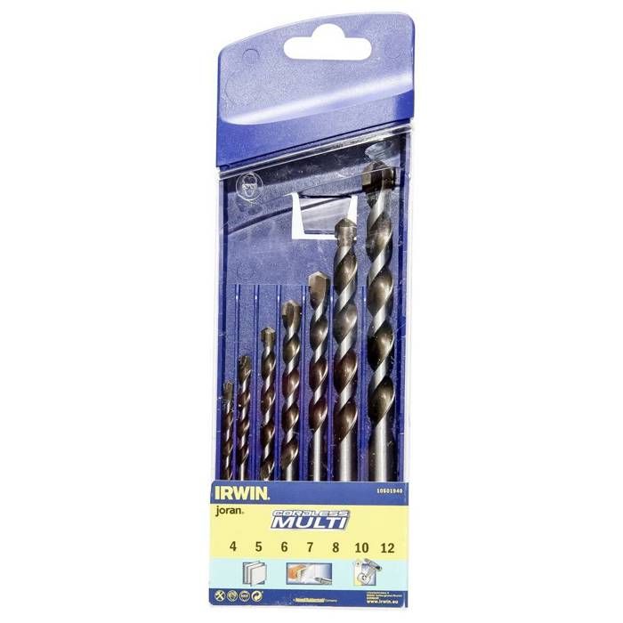 Set de 7 forets sans fil 4/5/6/7/8/10/12 mm de Irwin 10501940