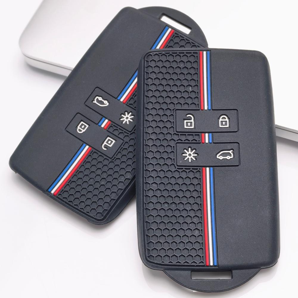 Silicone Car Key Fob Cover Compatible with Renault Megane 4 Talisman Espace 5 Koleos 2 Scenic 4 Captur 2 Clio 5 Arkana This Textured Anti Slip Key