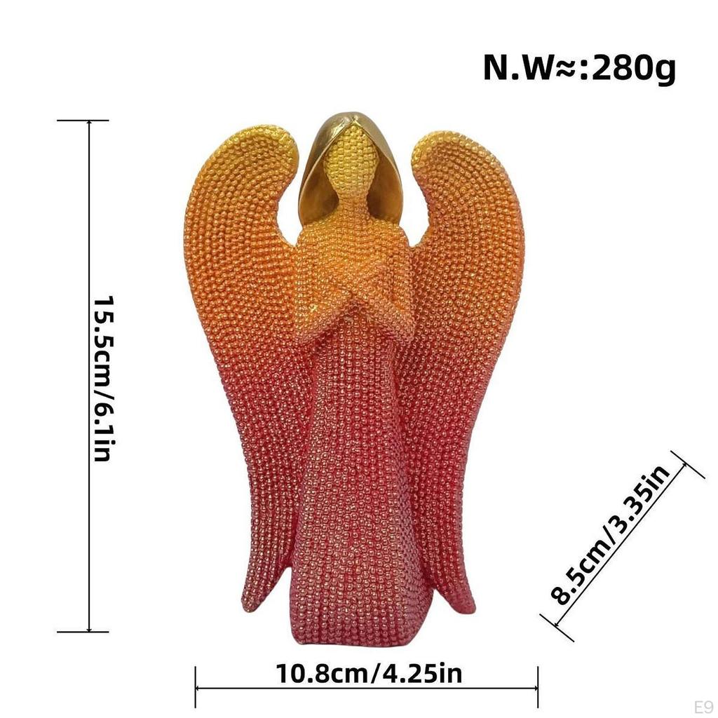 Angel Statue ,Resin,Angel Figurine Modern Tabletop Ornament Home Decor Decorative for Office Desk
