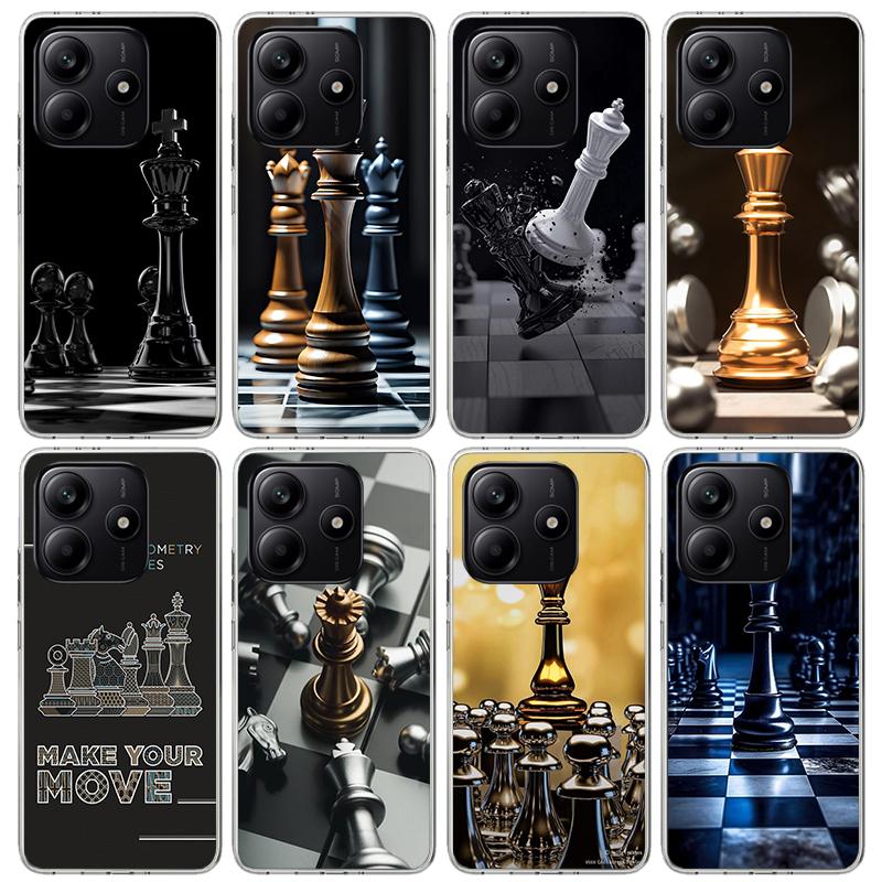 Competitive Chess Game Phone Case For Xiaomi Redmi Note 15 14 14S 13 12S 12 Pro Plus 11S 11 10S 10 4G Cover 11E 11T 5G Print Fun