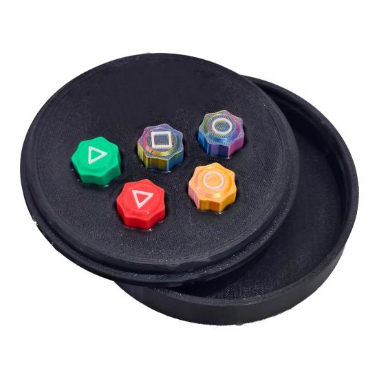 5Pcs Korean Traditional Stone Catching Game Hand-Eye Coordination Training Jacks Stone Kids Adults Family Night Party Pebble Grabbing Toy