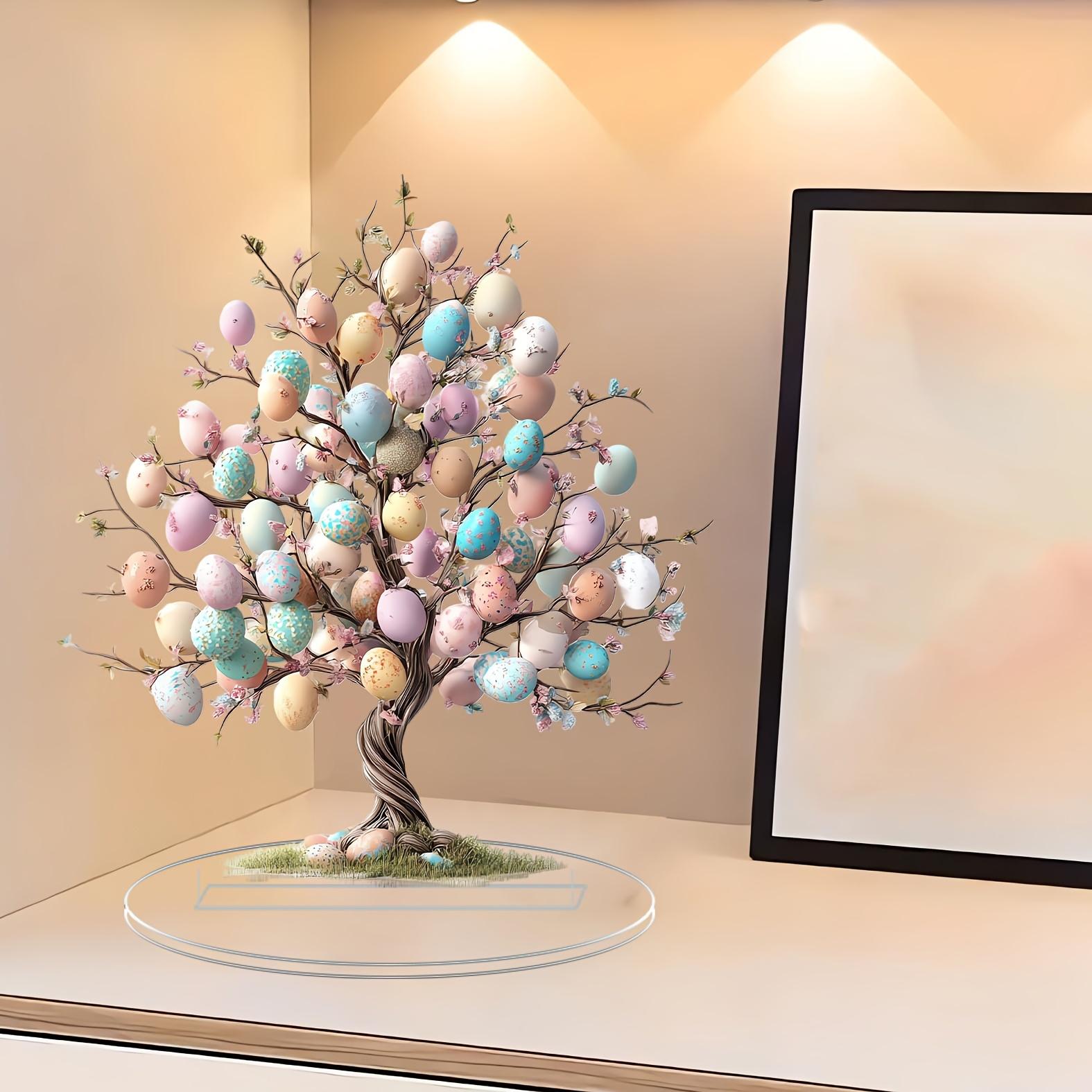 

New Easter 2D Visual Rabbit Ornaments Acrylic Holiday Desktop Decoration Cartoon Crafts Ornaments, Holiday Decoration Gifts