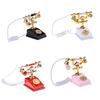 1/12 Doll House Furniture Miniature Retro Phone Vintage Telephone For Gift Wholesale