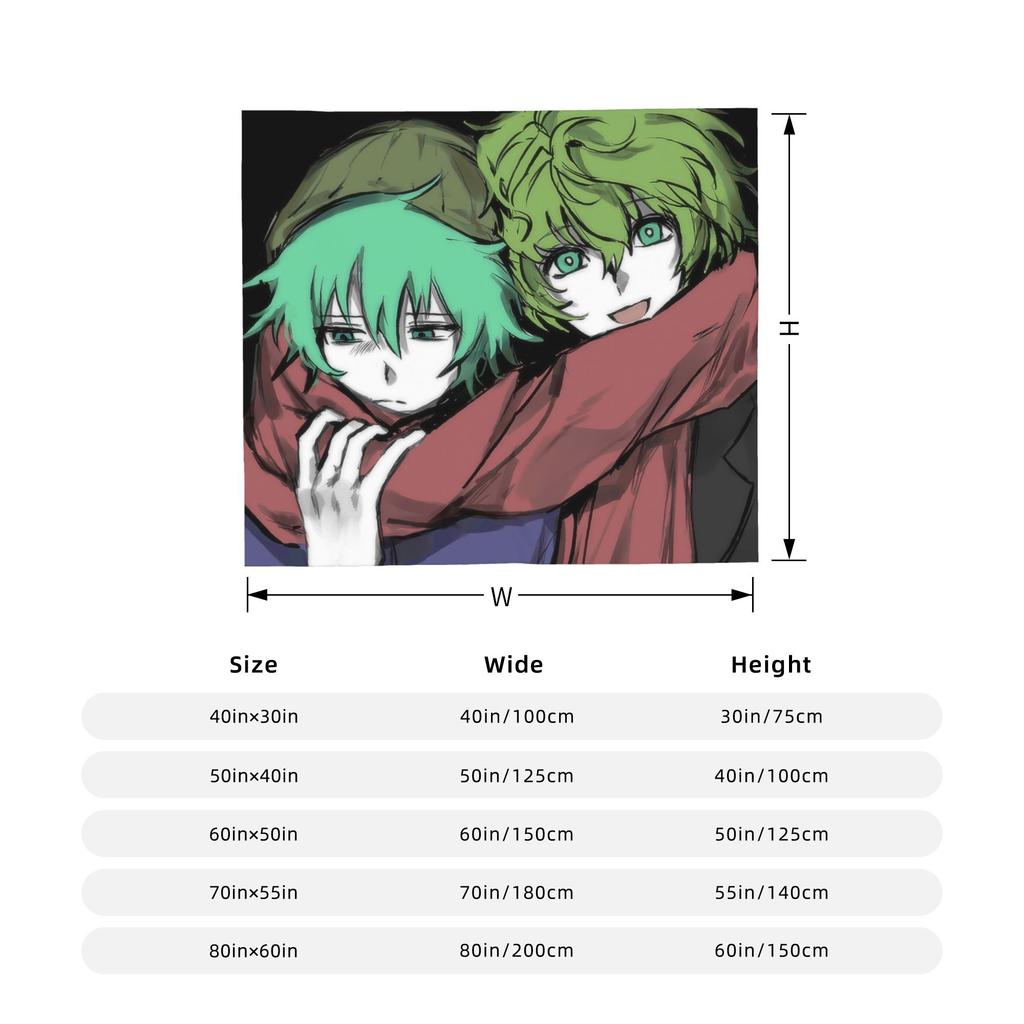 Shin Tsukimi Sou Hiyori Yaoi Blankets Autumn/Winter Your Turn To Die Game Multi-function Warm Throw Blanket for Sofa Thin Quilt