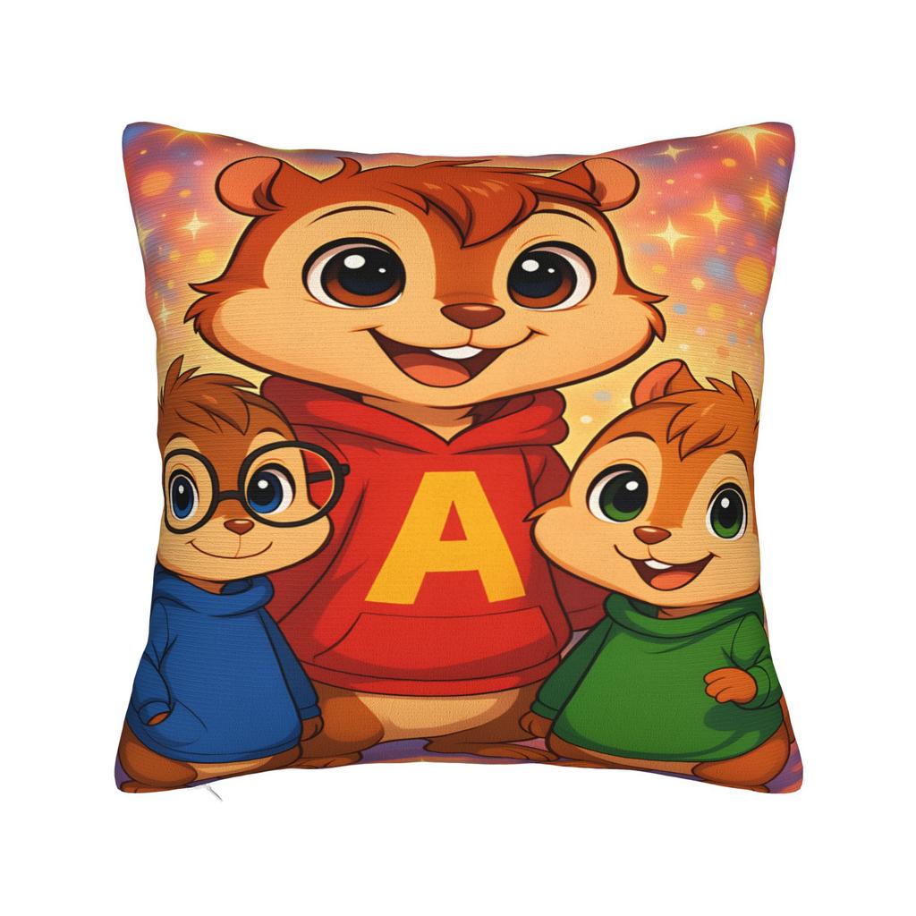 Pillow Cover Alvin and the Chipmunk Fashion Pillow Case For Sofa Couch Bed Living Room Pillowcases