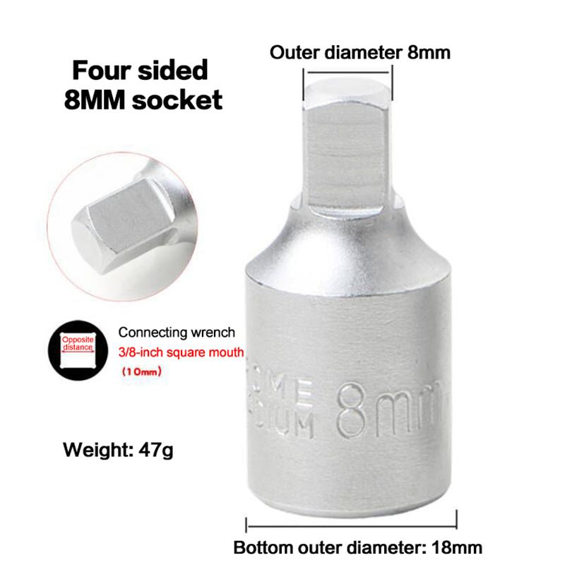 

NEW 1Pc 3/8 Drive Auto Repairing Gearbox Screw Wrench Gearbox Screw Wrench For M16 H17 S8 S10 Metal Oil Sump Drain Socket Wrench