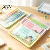 Durable PP File Protector Waterproof A6 Document Bag, Smooth Zipper Pencil Case, Student Case for Campus Transparent Organizer Stationery Receipts And