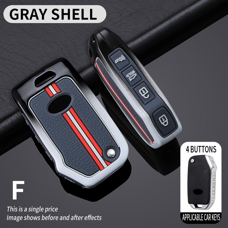 Zinc Alloy Car Remote Key Case Cover Shell Fob For KIA Sportage R GT Stinger GT Sorento Ceed CD Cerato Forte 2018 2019 Key Bag
