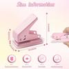 Mini Hole Punch 1 Hole Cute Paper Punch Portable Round Hole Puncher Paper Cutter Office School Supplies Stationery Items