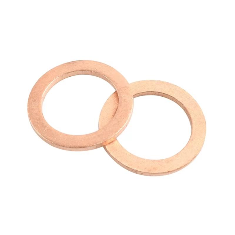 Universal Copper Drain Plug Gasket High Temperature Resistance Automotive Seal 007603-014106 007603014106 for Vehicles