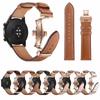 20mm 22mm Leather Band For Samsung Galaxy Watch 4 Classic/5 Pro Active 2/3/46mm Bracelet Huawei GT/2/3 Pro Galaxy Watch 4 Strap