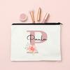 Personalized Name Makeup Bag Letter Wedding Bridesmaid Gift Travel Cosmetic Organizer Canvas Custom Bag Ladies Pencil Case Purse