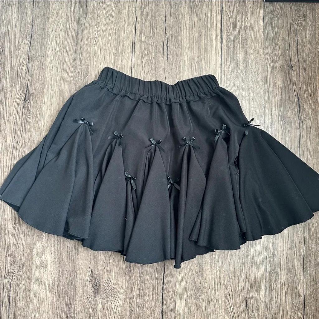 Elegant Ballet Style White Bow Skirt Women's Early Autumn Winter New High Waist A-line Cute Fluffy Flounced Cake Skirt