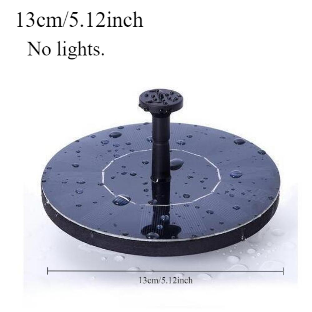 

Круглый солнечный фонтан для бассейна на открытом воздухе, фонтан для купания птиц, плавающий фонтан для сада, насос для фонтана 13cm