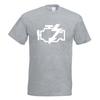 Motorkontrollleuchte Tshirt Motiv Bedruckt Funshirt Design Print