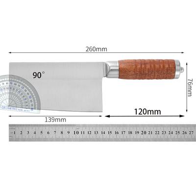 5.5 Inch Slicing Knife 9Cr18MoV Stainless Steel Blade Wood Handle Chinese Chef Cutting Vegetable Cleaver Meat Mini Kitchen Knife