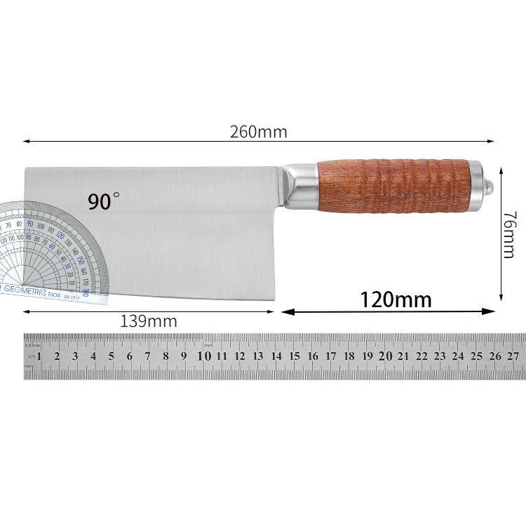 5.5 Inch Slicing Knife 9Cr18MoV Stainless Steel Blade Wood Handle Chinese Chef Cutting Vegetable Cleaver Meat Mini Kitchen Knife