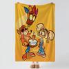 game C-Crash Bandicoot-T Throw Thick Comfort Flannel Quilt, Multi-scene Use Indoor Outdoor Daily Nap