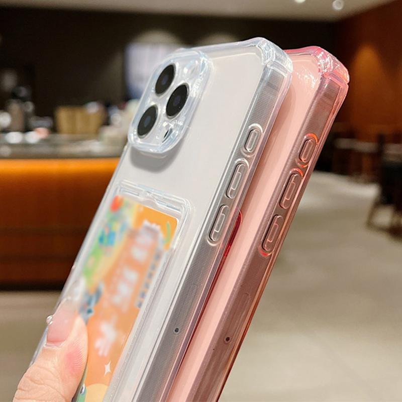 Colorful Rainbow Star Case For iPhone 18 Pro Max Clear Card Slot Back Cover For iPhone 17 16 15 14 13 Pro Max 17E
