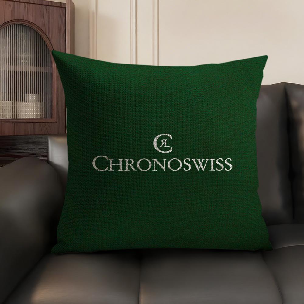 Luxury C-Chronoswiss Cushion Cover Summer Breathable Linen Organic Fabric Double-Sided Printing Sofa Pillow Case Home Decor